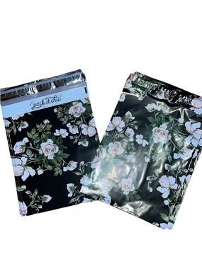Rose Print Poly Mailer Bags - Set of 20 (10x13)